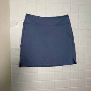 Plus Size Blue Athletic Skort